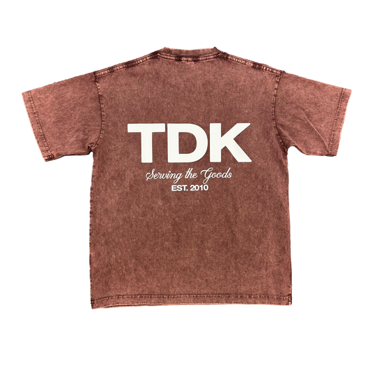 TDK ESSENTIAL- SERVING THE GOODS ACID WASH TEE