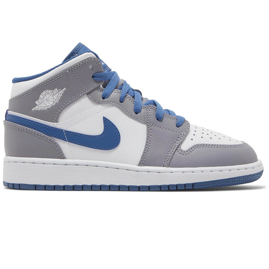 Jordan 1 Mid "True Blue" GS